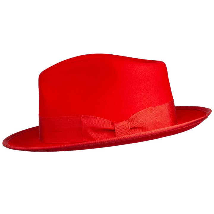 Levine Hat Company – wholesale Fedora - Herr – Naples Teardrop Classic Brim Ullfedora av Levine Hat Co.5