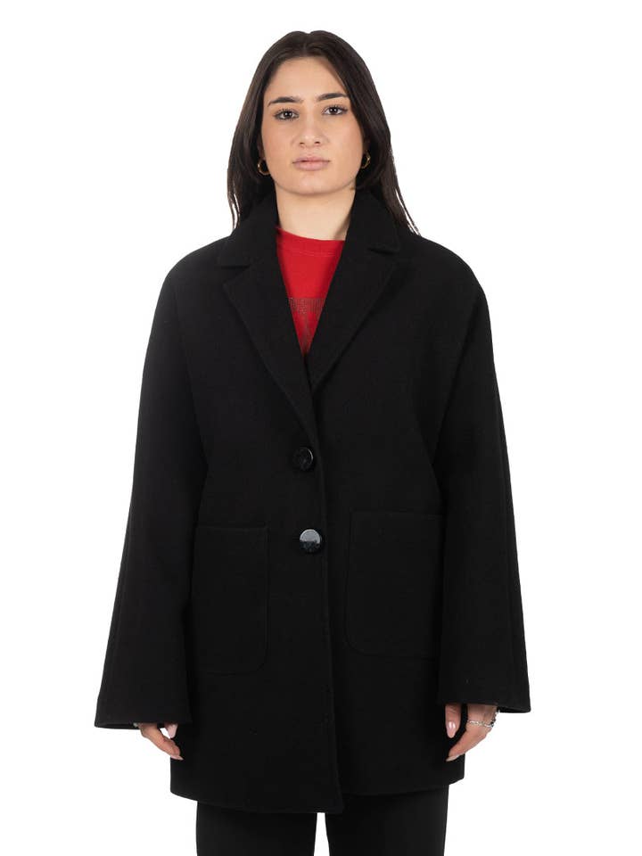 Casaco de dois botões com bolsos de remendo por atacado de Oltretempo