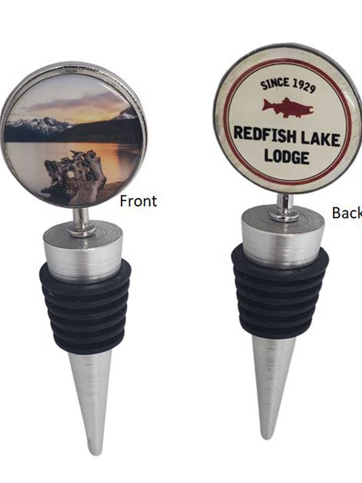 Wine Stopper con logo fotografico personalizzato per la vendita all'ingrosso da parte di Ciao Bella Jewelry Inc