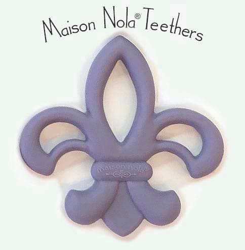 Maison Nola Baby - Wholesale Teether (Not Clip-On) - Baby - FleurDeLis Louisiana Silicone Baby Teether7