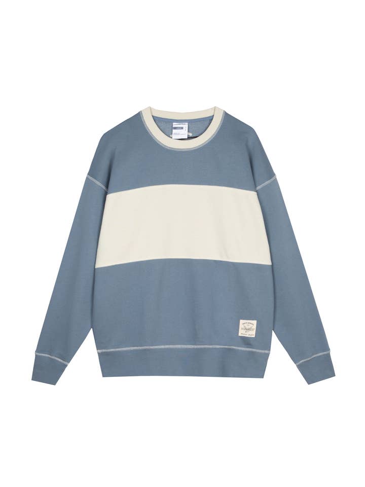 Crewneck Old School Blue and Beige for wholesale by Humpier