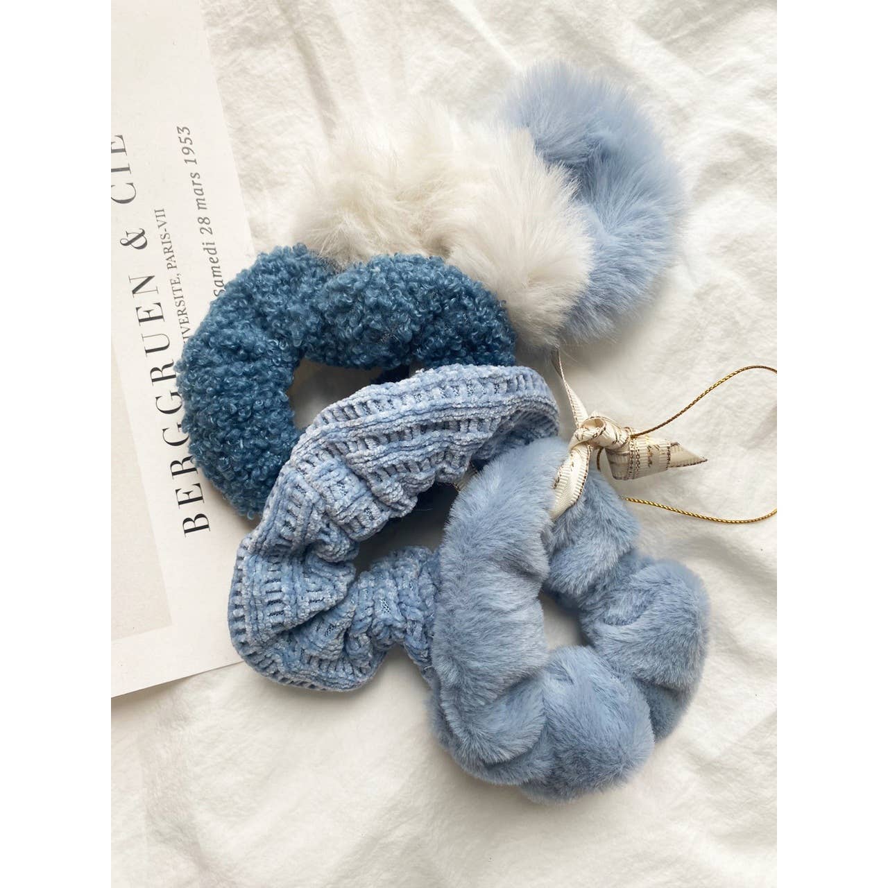 LoveLina – wholesale Scrunchie - Dam – SAMMET MJUK SCRUNCHIES SET - GABI4