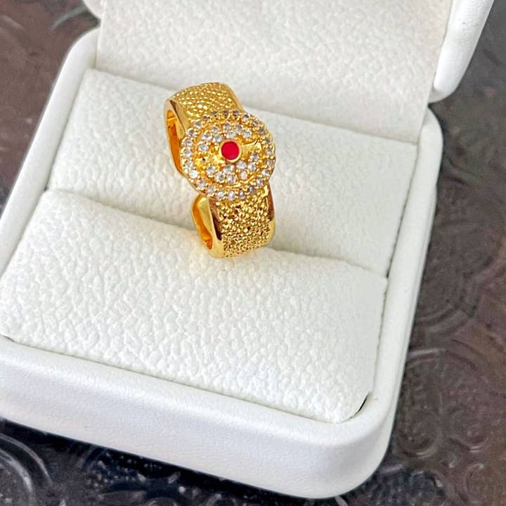 Bright MacMing - Wholesale Multi-Stone Ring - Gold Beauty Ring 1