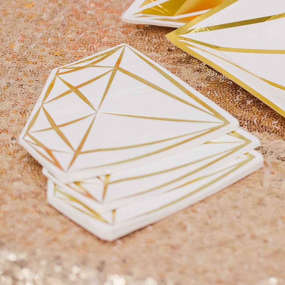 Weddingstar Inc. - Wholesale Disposable Napkin - Cute Special Occasion Paper Party Napkin - Diamond2