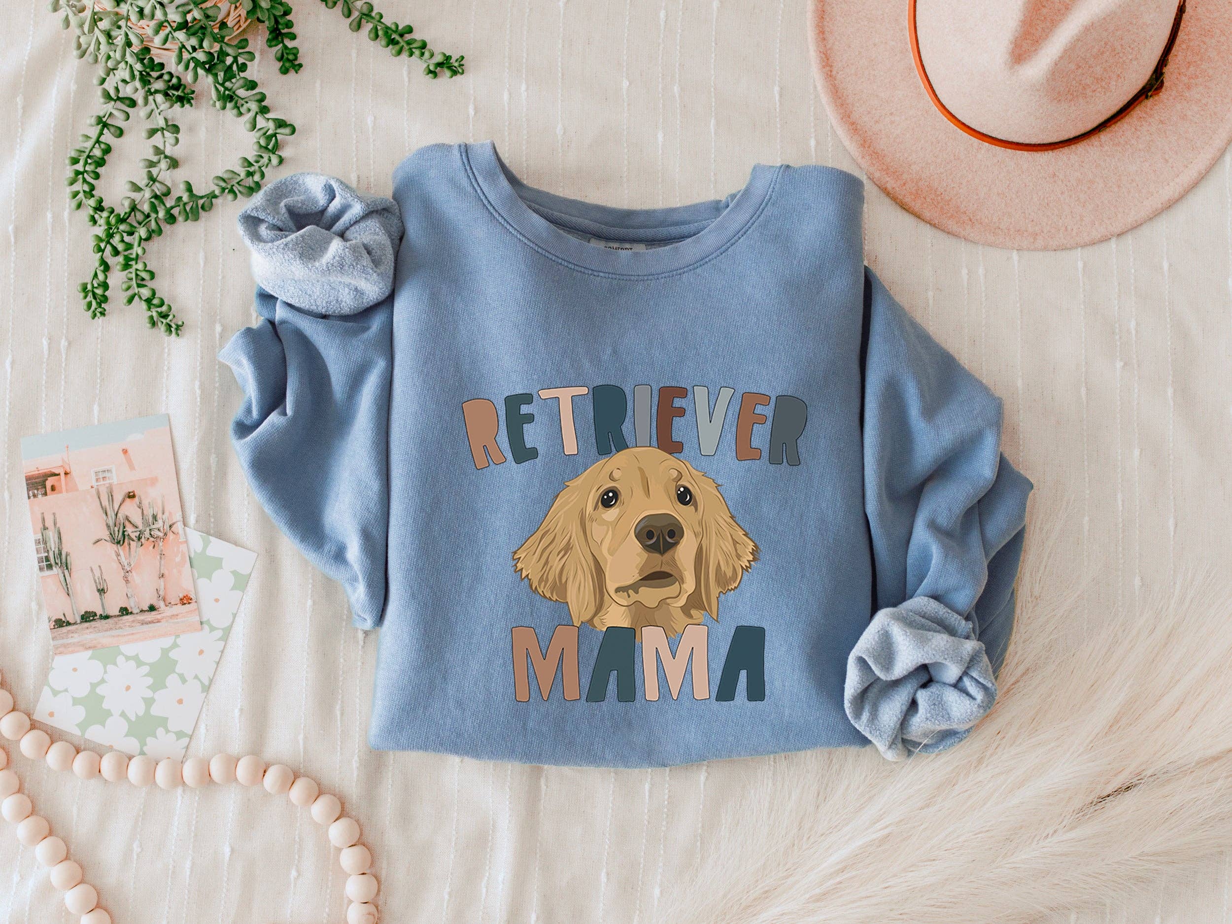 Verita Culture - Wholesale Graphic Sweatshirt - Women's - Golden Retriever Cute Dog Mom Comfort Colors Sweatshirt9