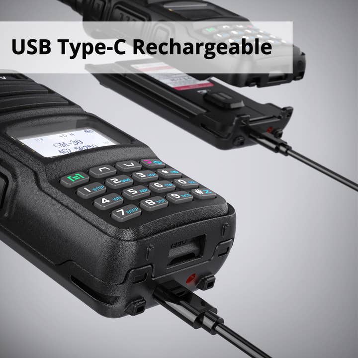 Radioddity - Wholesale Small/Handheld Appliance - Radioddity GM-30 GMRS Radio | 5W | VHF & UHF Scanner | NOAA | USB-C | SYNC