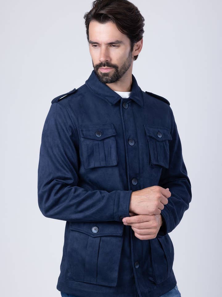 BARABAS - Venta al por mayor Chaqueta - Hombre - Chaqueta bomber de invierno de terciopelo con 4 bolsillos para hombre 4BH8611