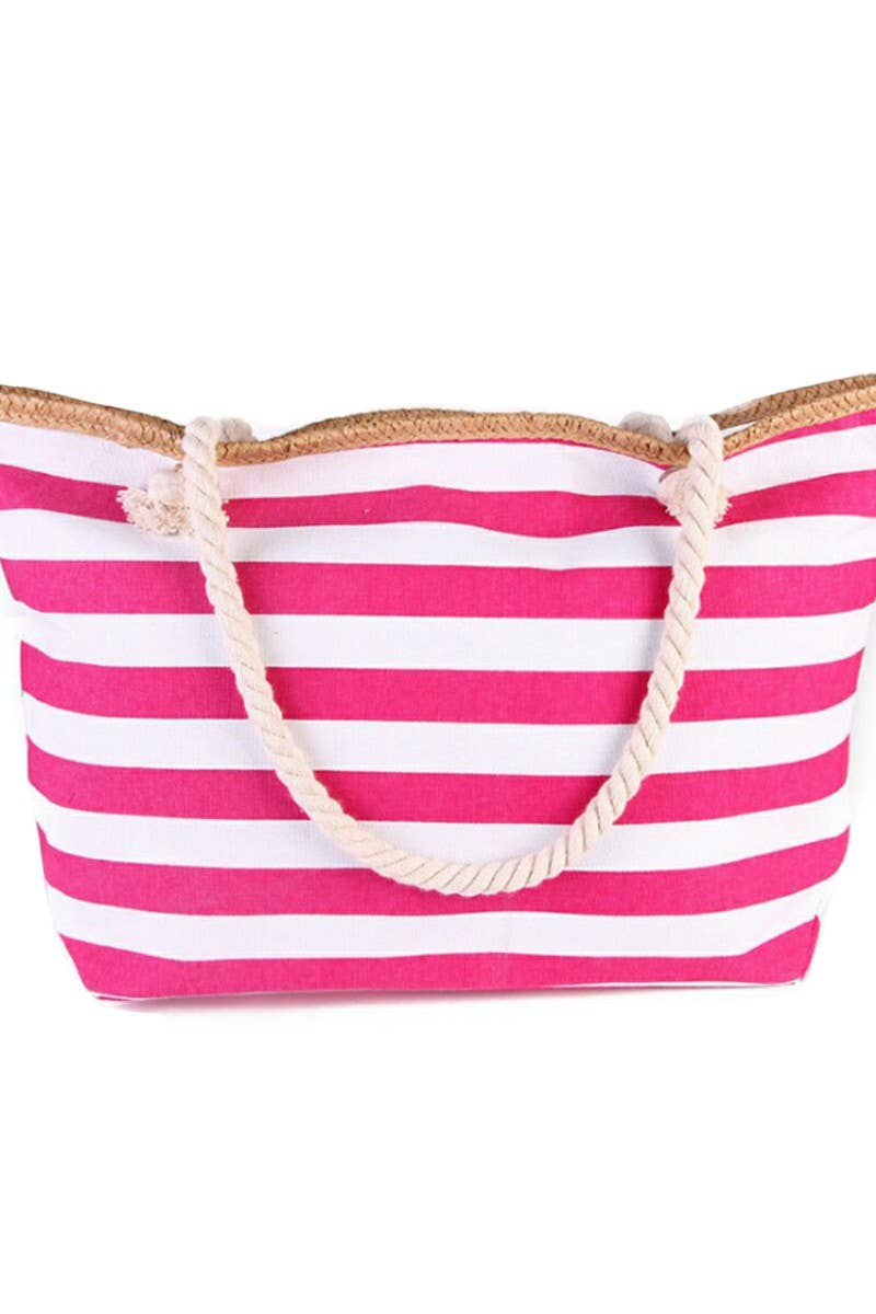 ACCITY - Wholesale Beach Bag - STRIPE CASUAL TRENDY BEACH BAG_CWAB2933