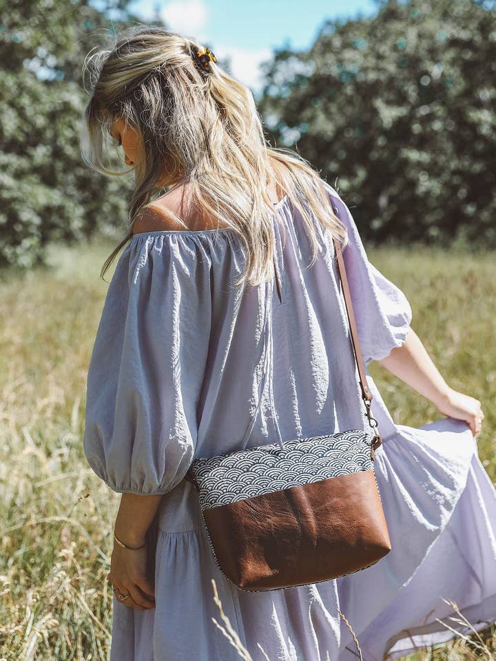 Brooklyn Mini Crossbody | Waves for wholesale by Grace Design