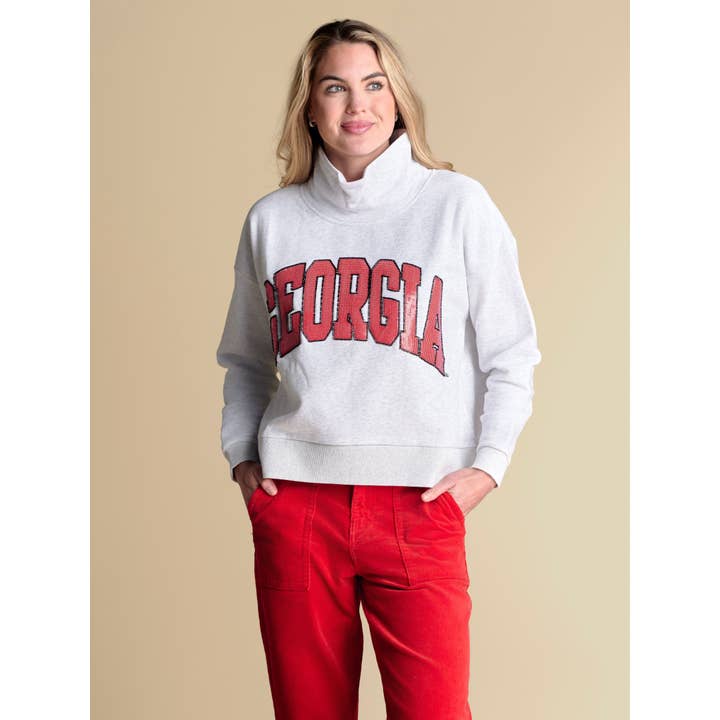 The Rewind Mockneck Pullover | Georgia for wholesale by Stewart Simmons