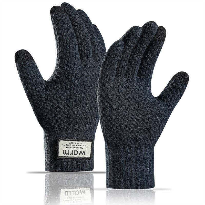 UZ Wholesale Store - Venta al por mayor Guantes - Hombre - Guantes de punto para hombre con pantalla táctil y diseño de piña4