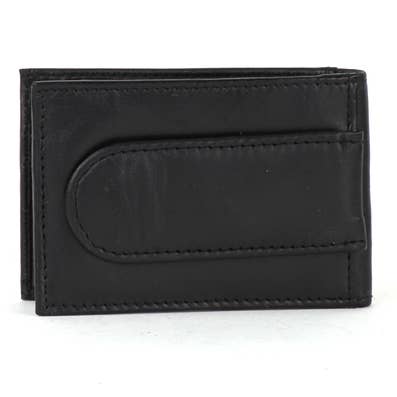 Leather Impressions Inc - Wholesale Wallet - Men's - Slim Wallet with ID Window and Magnetic Money Clip