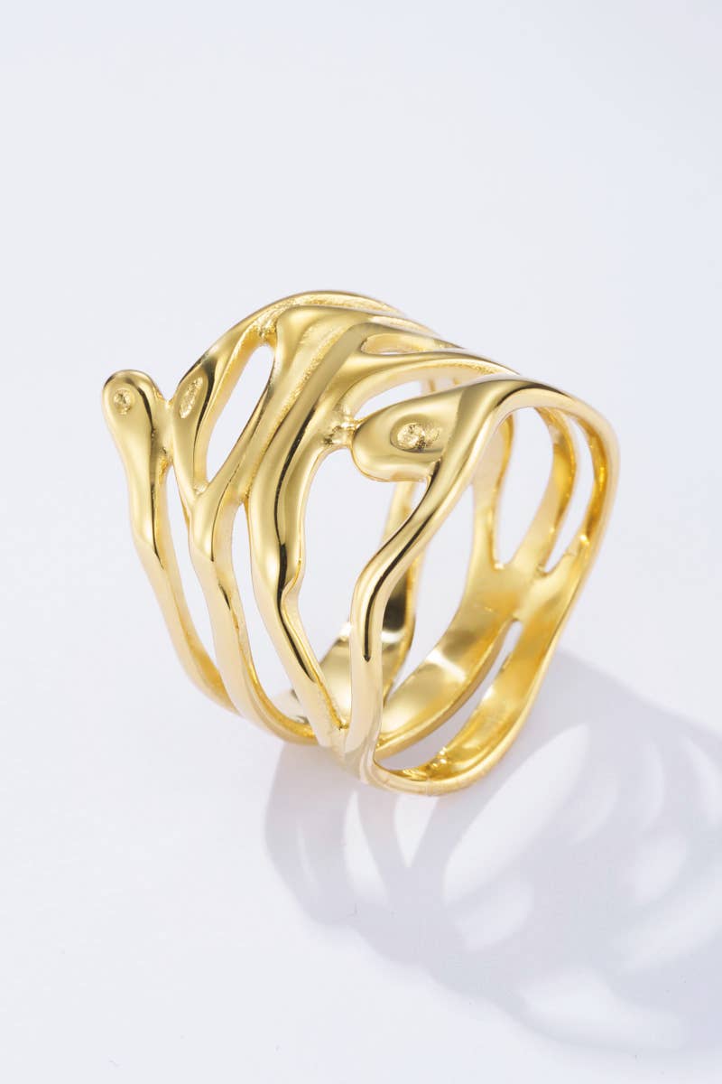 BYREN | ÉLINE L'ATELIER - Wholesale Band/Stacked Ring - 424AQ120 stainless steel ring0