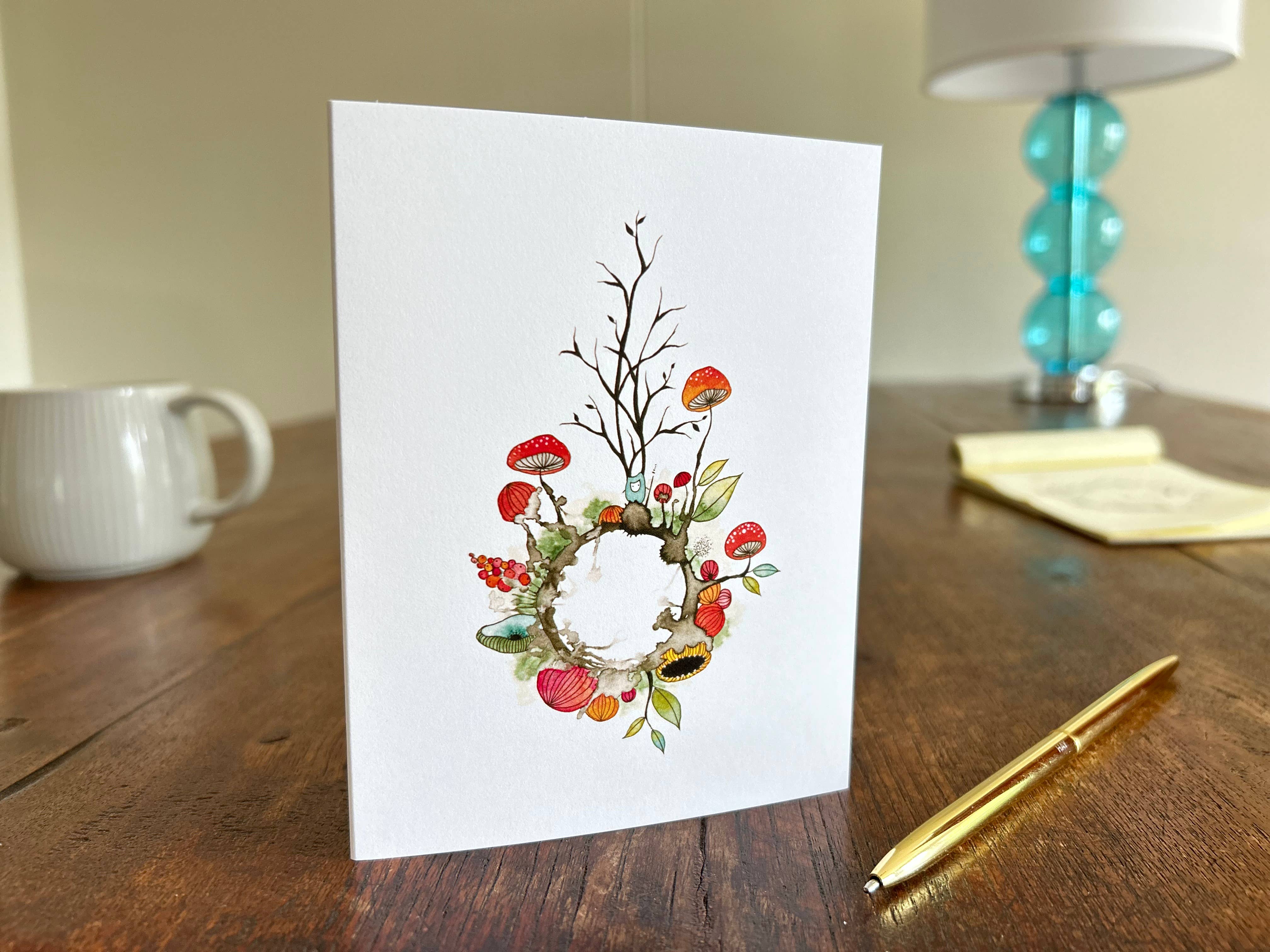 Melissa Moss Art - Wholesale Gewone wenskaart - Mijn eigen kleine wereld - Wenskaart2