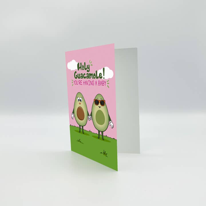 Shannon Segelsky Creative - Wholesale Baby Card - Holy Guacamole! You're Having a Baby - Baby Shower Card3
