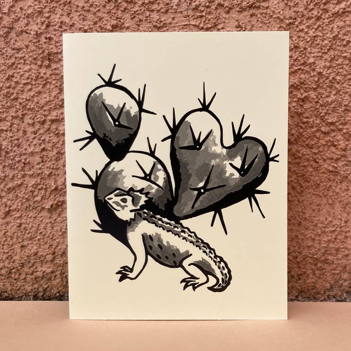 Notitiekaartje - Horned Toad voor wholesale door Jenna Tomasello