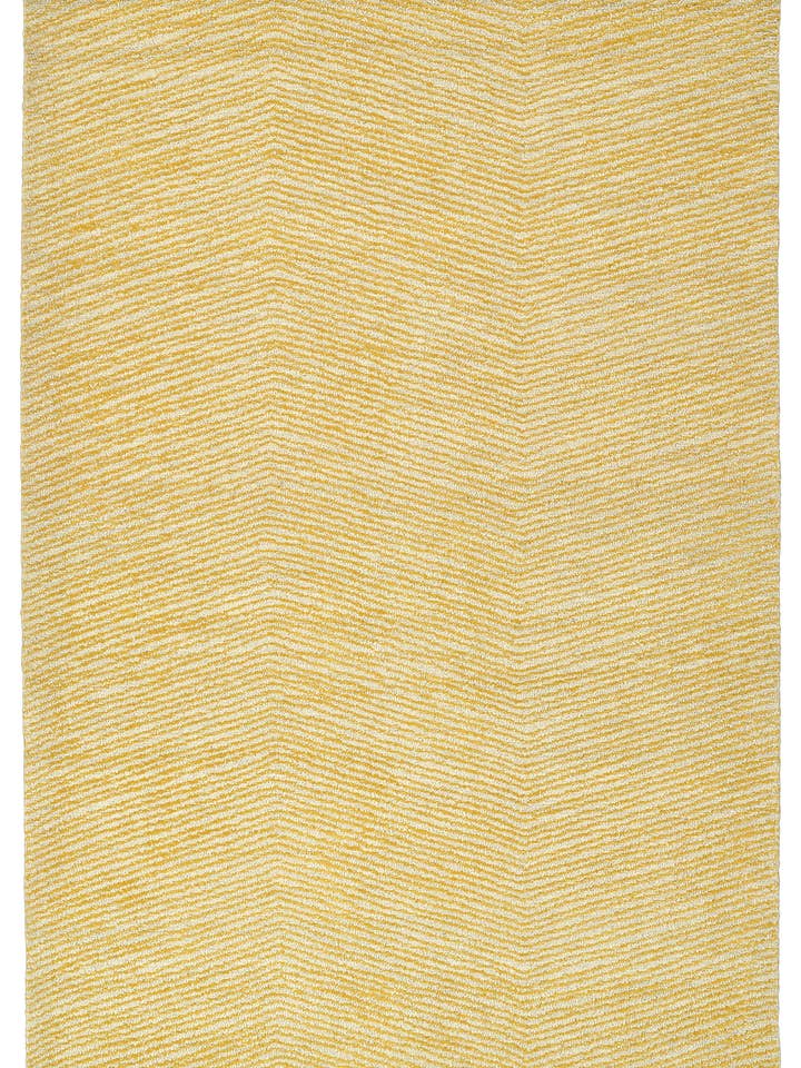 Tapis rectangulaire doré de 5 pi x 7 pi 9 po de la collection Textura pour la vente par contempo fashion