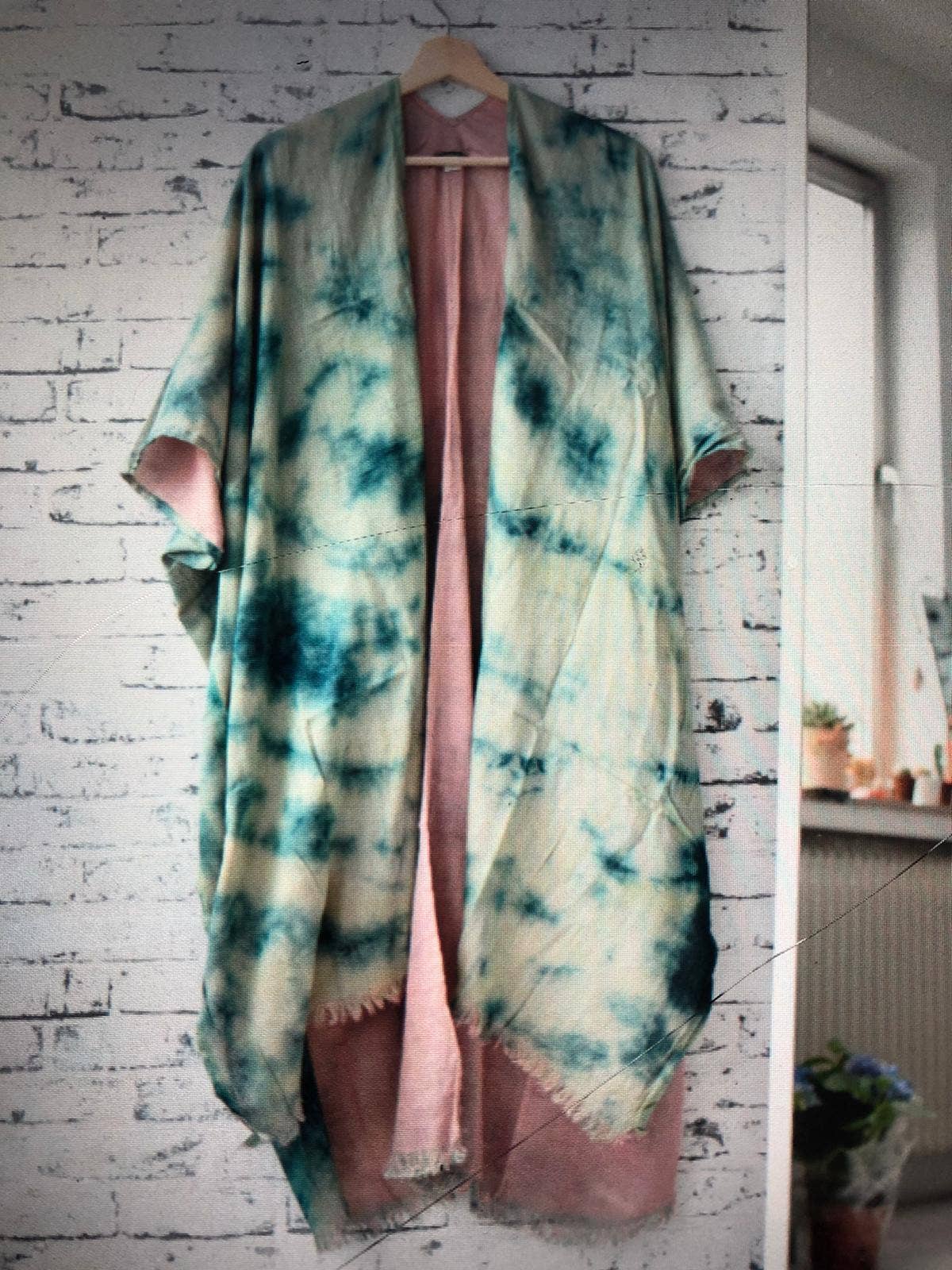 Teal/ H Rosa/Senap/Denim/ Td Vändbar Kimono för wholesale på Faire