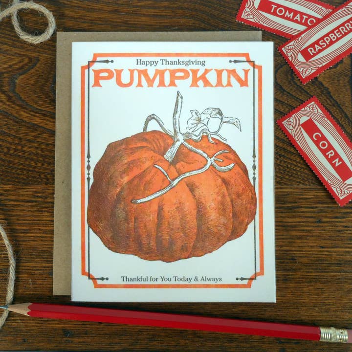 paquete de semillas de calabaza de acción de gracias para venta al por mayor de a. favorite design