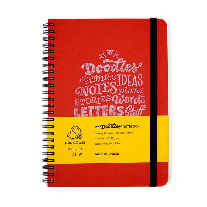 My Doodles Foil Printed Notebook for wholesale by Odd Goose Stationery