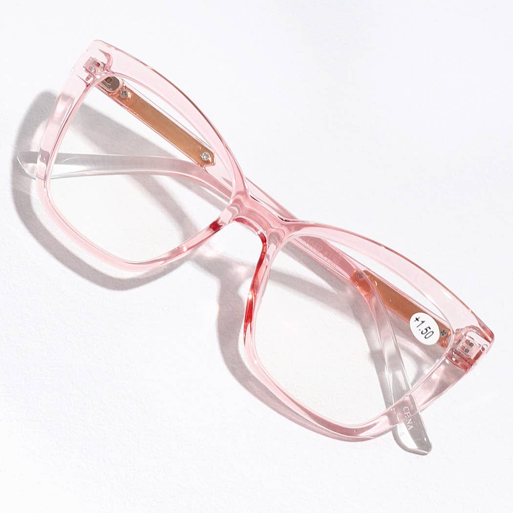 12 VERSCHILLENDE KLEUREN Modieuze leesbril met gekleurd montuur voor groothandel op Faire8