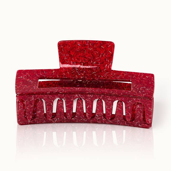 Haarklammer XL Red Glitter for wholesale by by Vivi.