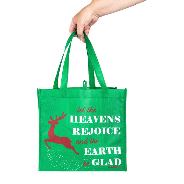 Divinity Boutique - Wholesale Tote Bag - Women's - Eco Tote: Christmas-Green-Heavens Rejoice4