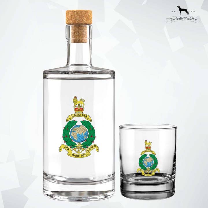 Wapen van het Royal Marines Corps - Vul je eigen fles sterke drank voor wholesale door Thecraftyblackdog