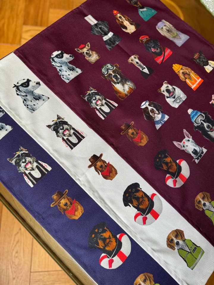 DOGS 100% Cotton Tea Towels for wholesale by Jessica Anderton Designs Limited