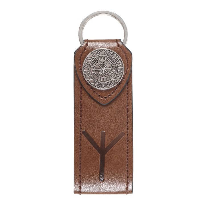 WONDER IMPORTS AUSTRALIA - Wholesale Keychain – Unisex - Protection Viking Rune Faux Leather Keyring1
