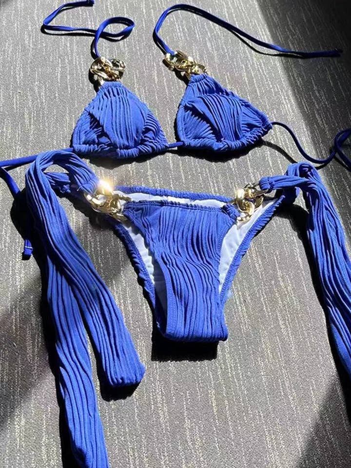 NINEXIS - Wholesale Two Piece Swimsuit - Women's - CWMW0788_SPLIT SWIMSUIT CHAIN BIKINI SWIMSUIT1