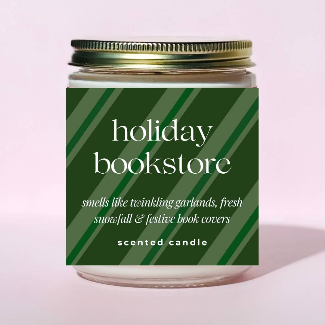 Free Ethos - Wholesale Jar/Filled Candle - NEW! Holiday Bookstore | Holiday Bookish Candle
