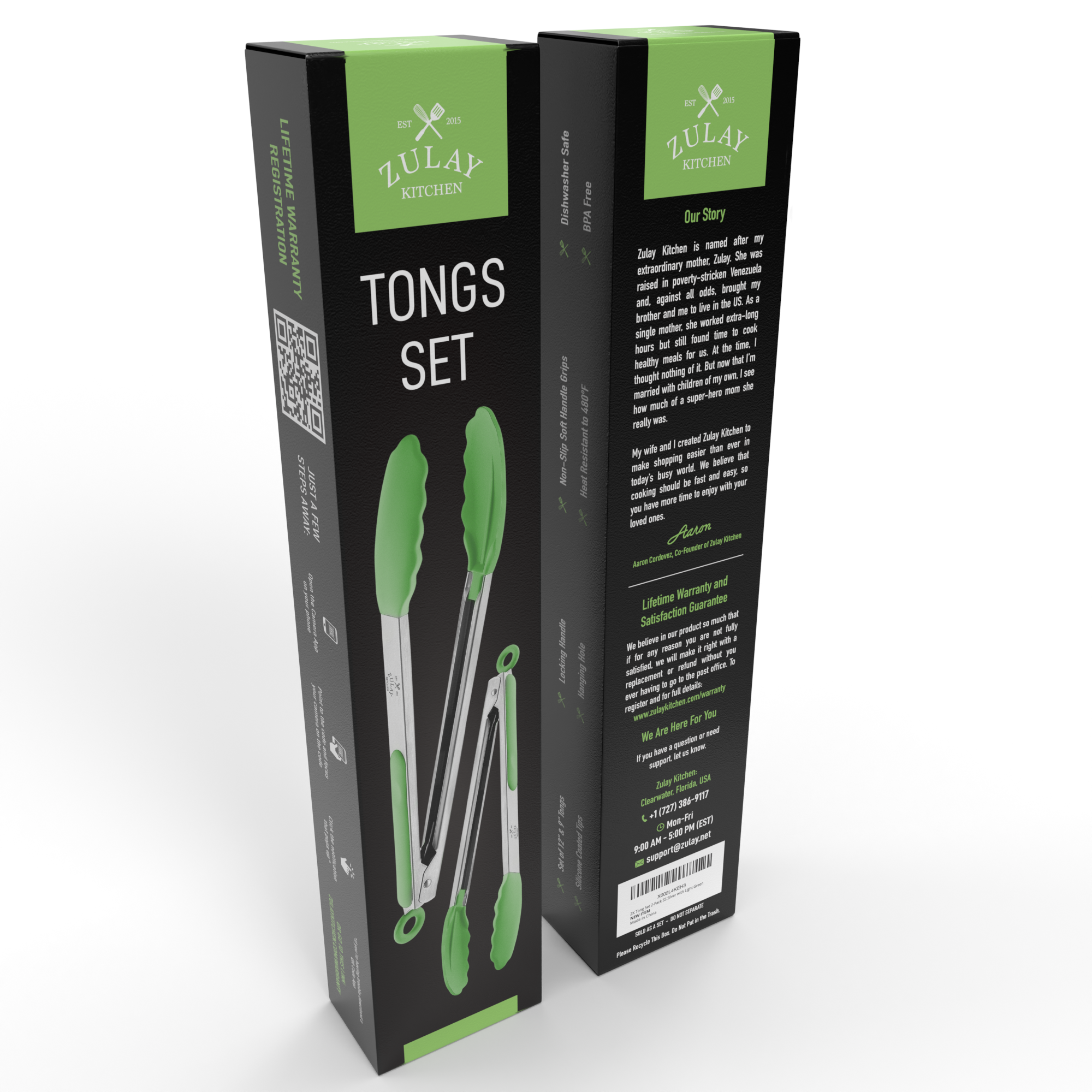 Zulay Kitchen - Wholesale Kitchen Tong - Cooking Tongs With Silicone Tips 9" & 12" - Stainless Steel23