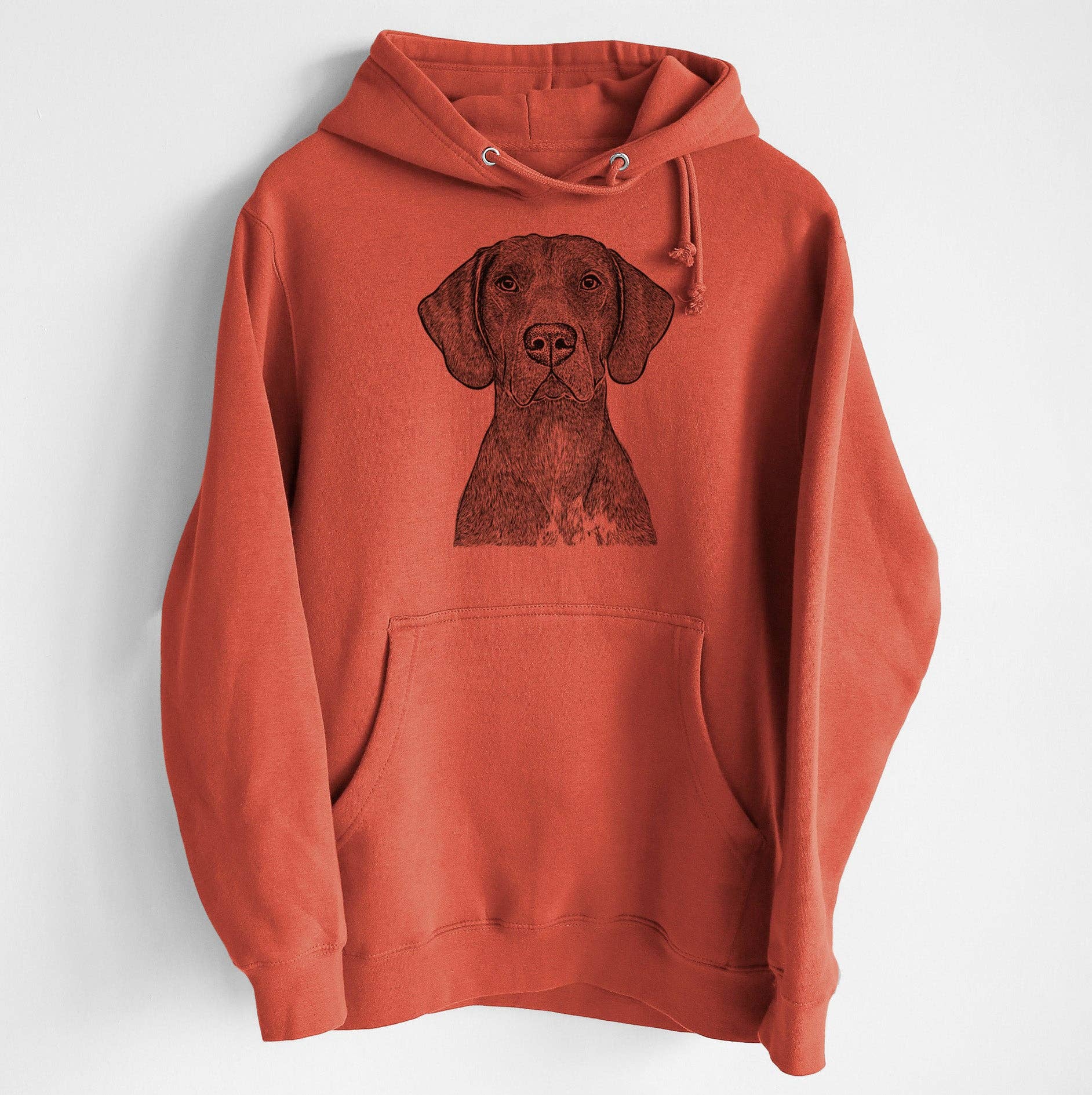 Inkopious - Wholesale Hoodie - Unisex - Lucifer the German Shorthaired Pointer- Heavyweight Fleece Hoodie3