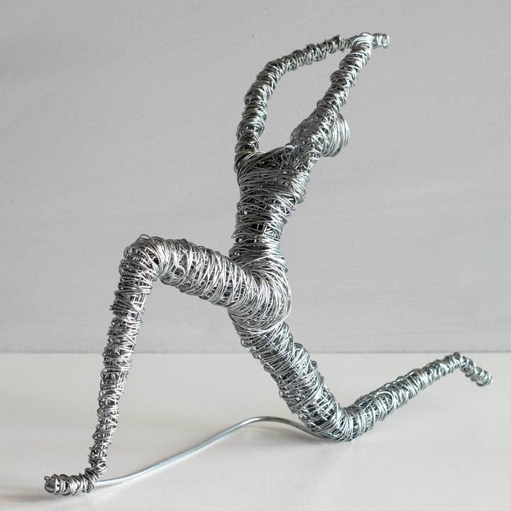 Kvinna yoga pose figur Skulptur för wholesale av Haritopoulou