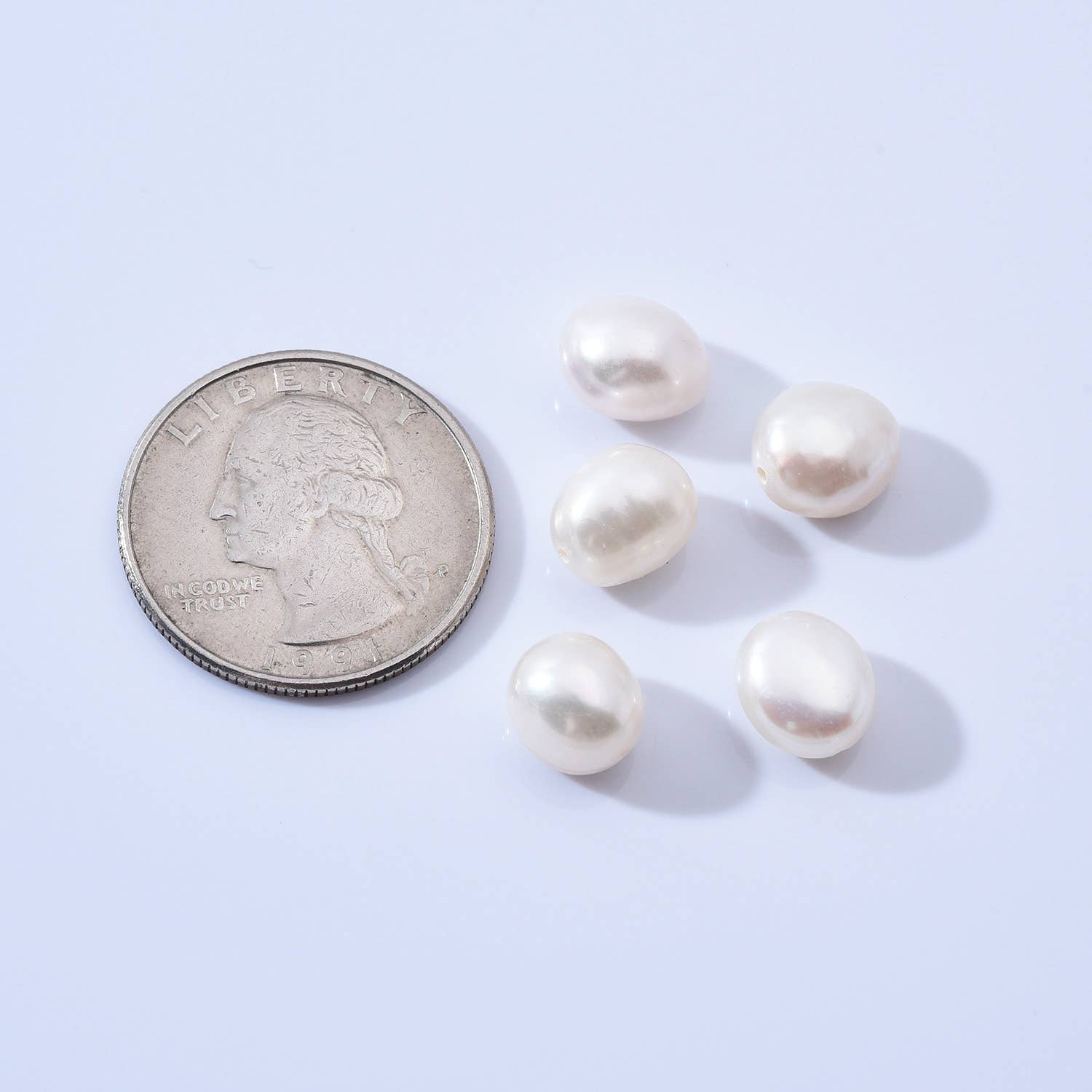 findings4uGem – wholesale Pärlband/Pärlhalsband – Naturliga potatisformade barockpärlor, FWP02010