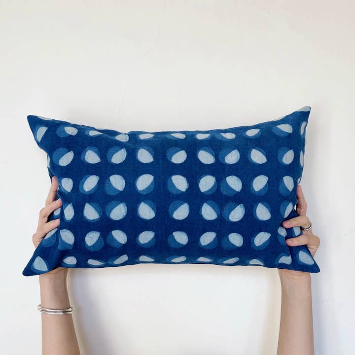 Emerge | Indigo | Pillow Cover for wholesale by DABU