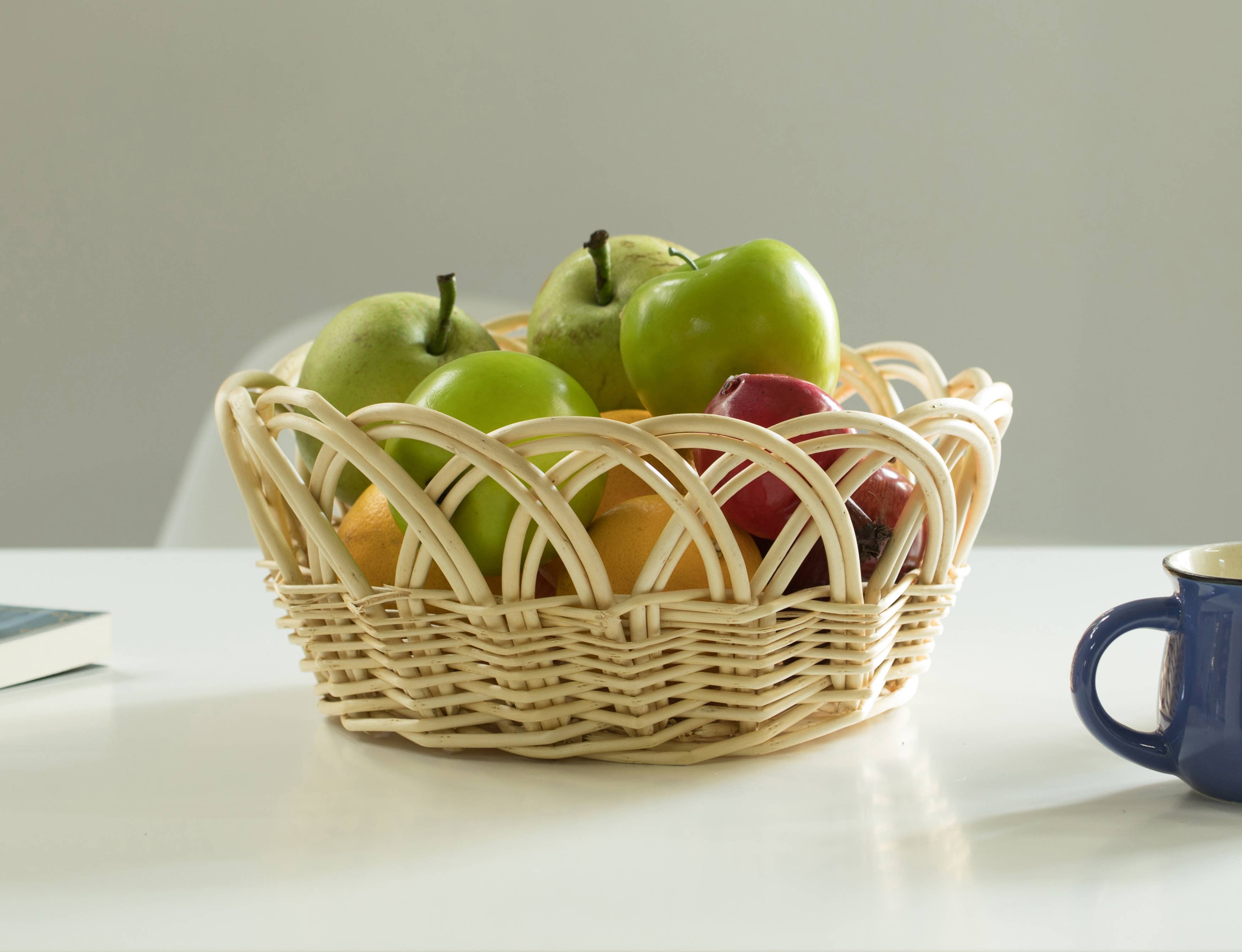 Quickway Imports - Vendita all'ingrosso Vassoi da portata - Vassoio rotondo decorativo per frutta e pane6