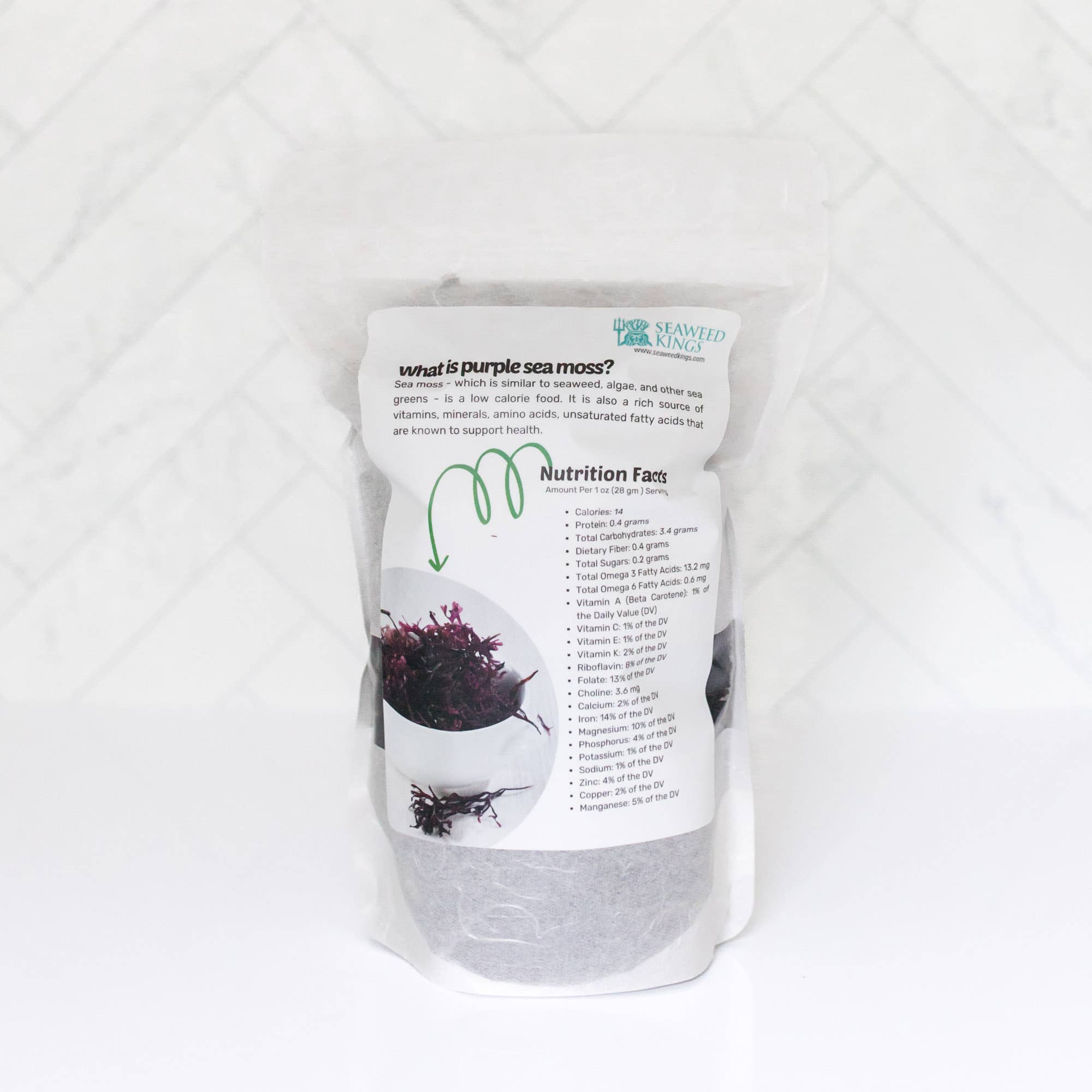 Seaweed Kings - Wholesale Protein/superfood powder - Purple Irish Sea Moss Chondrus Crispus 100% Wildcrafted 1lb4