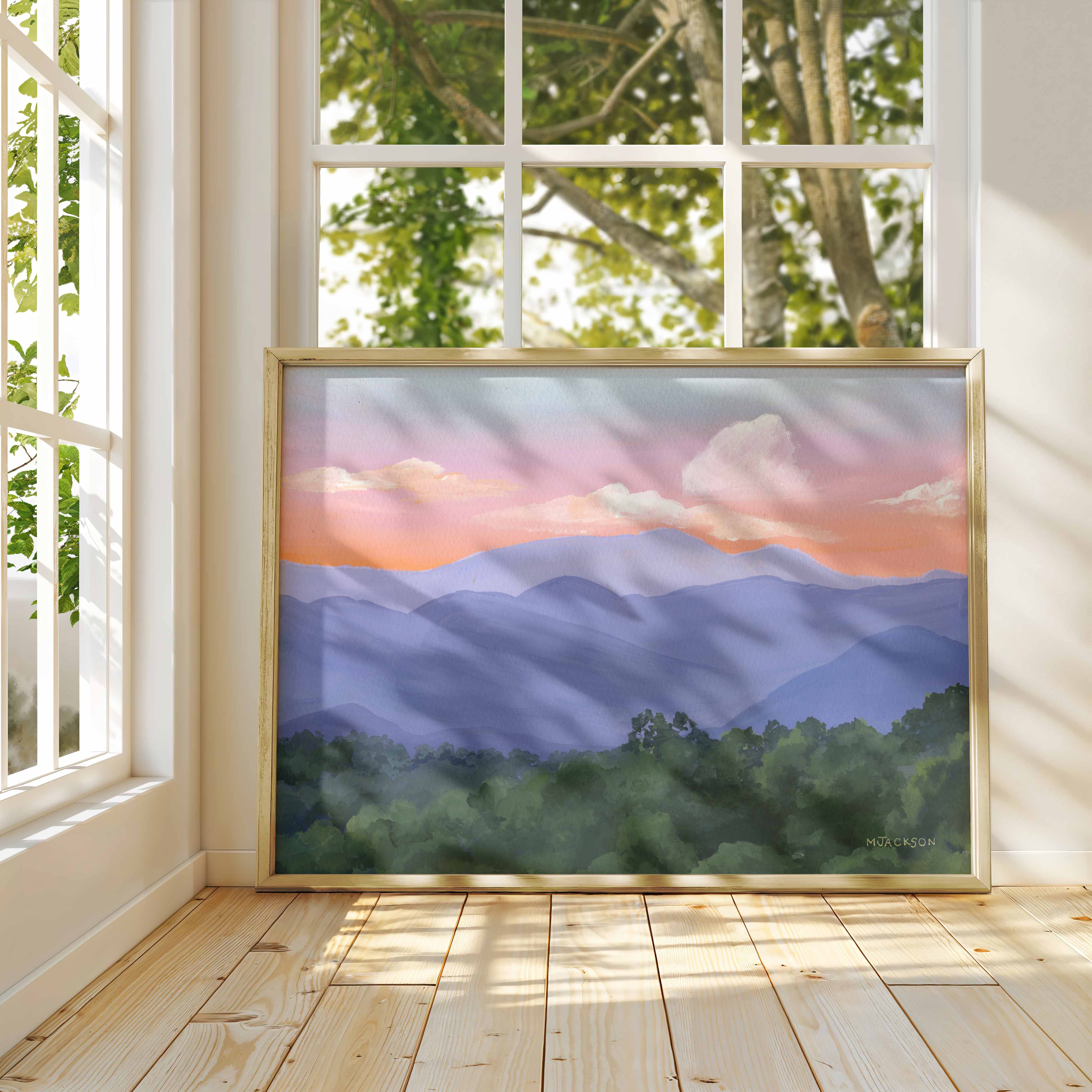 MARISAMADE - Wholesale Art Print - Blue Ridge Mountain Sunset Art Print 6