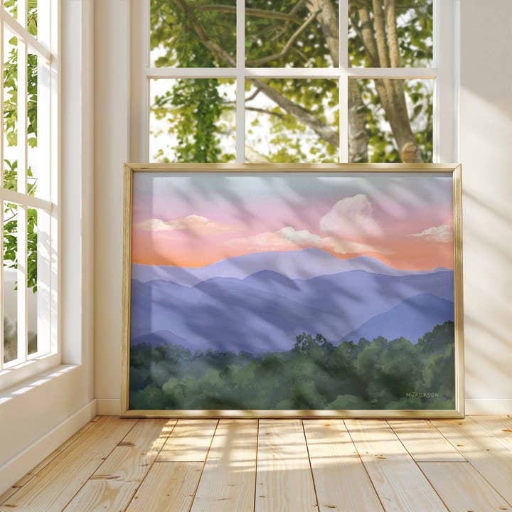 MARISAMADE - Wholesale Art Print - Blue Ridge Mountain Sunset Art Print 6