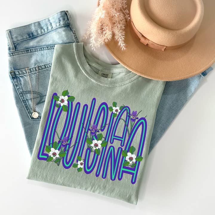 Impression DTF State Flowers pour la vente par Simple Tymes