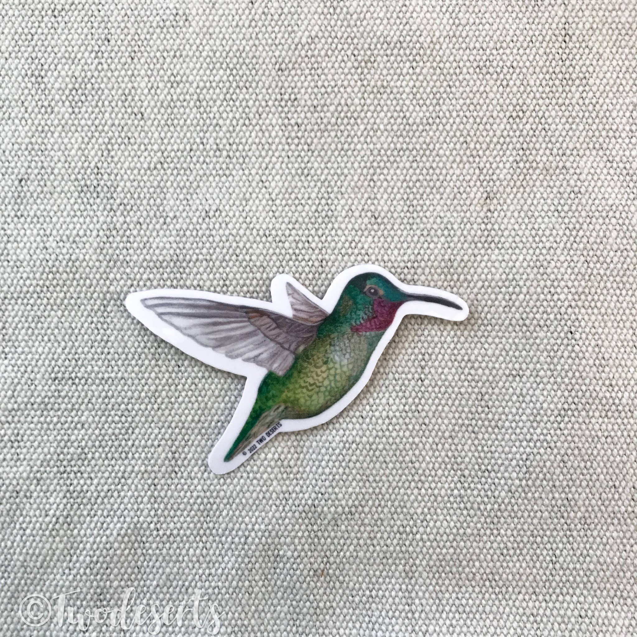 Two Deserts - Wholesale Sticker - Costa Hummingbird Vinyl Sticker2