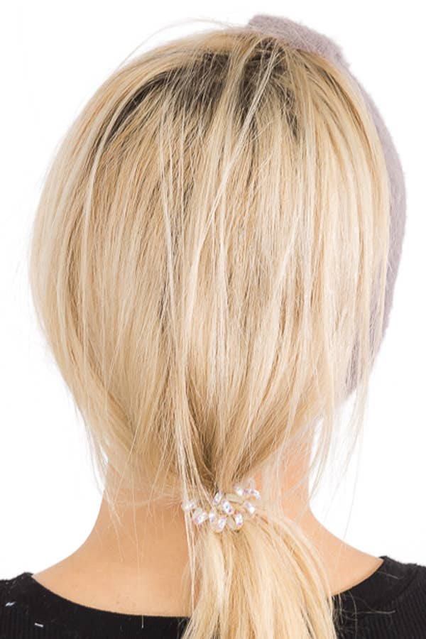 Cap Zone – wholesale Fashion headband – women's – Fluffy Faux Angora Fur Ribbed Knit Head Band2