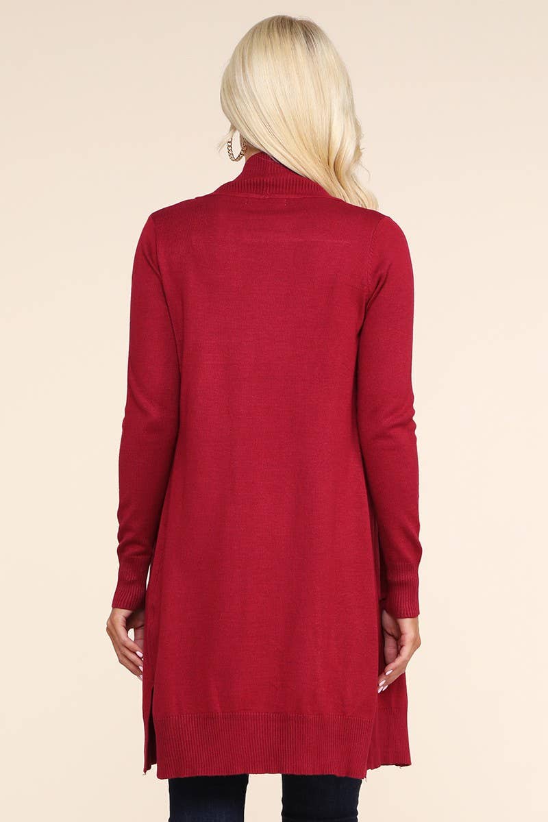 NINEXIS - Vente Cardigan – femme - AWOCAL311_CARDIGAN OUVERT À MANCHES LONGUES AVEC POCHES LATÉRALES6