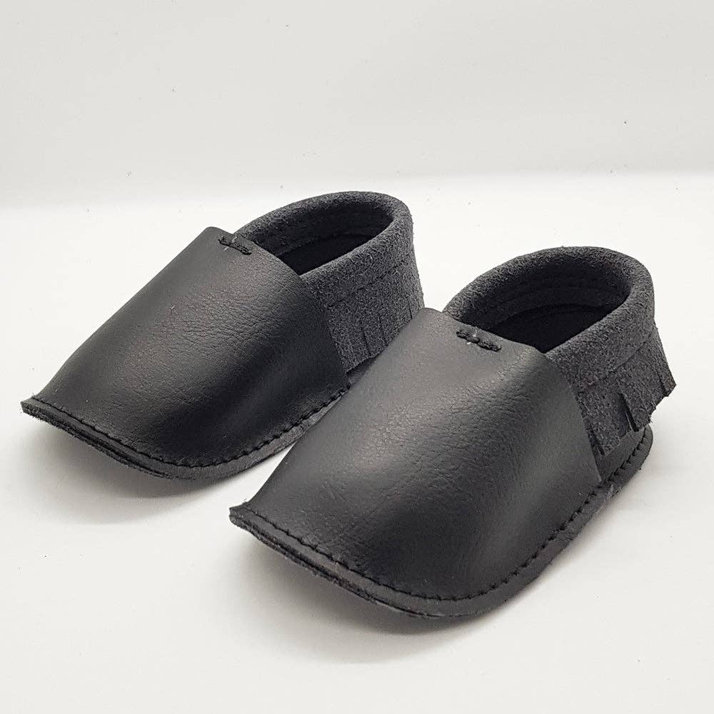 L&E Studio - Venta al por mayor Patucos - Bebé - Zapatos veganos para bebé mocasines en rojo profundo3