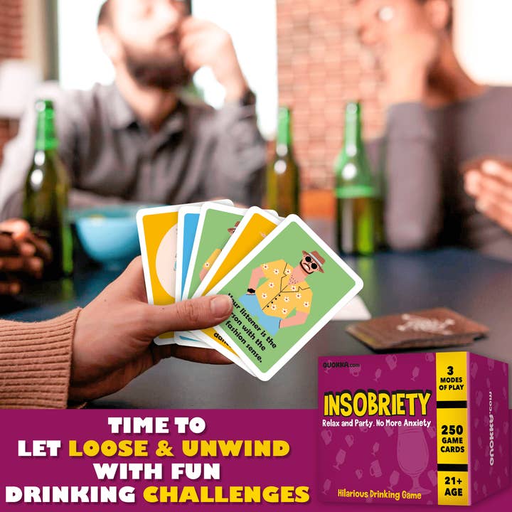 QUOKKA - Wholesale Card Game - Insobriety Fun Party Game for Adults | You Laugh You Loose
