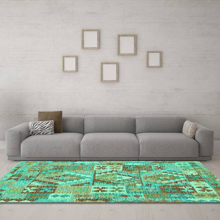 Maschinenwaschbare Teppiche aus der Region Südwest-Türkis für den Großhandel von Ahgly