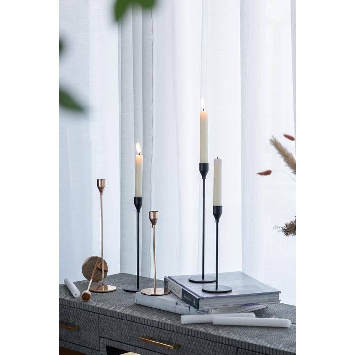 A&B Home Group Inc. - Wholesale Candle Holder - S/3 Candle Holder L:3x3x12.6" M:3x3x10.8" S:3x3x8.9" - Gold13