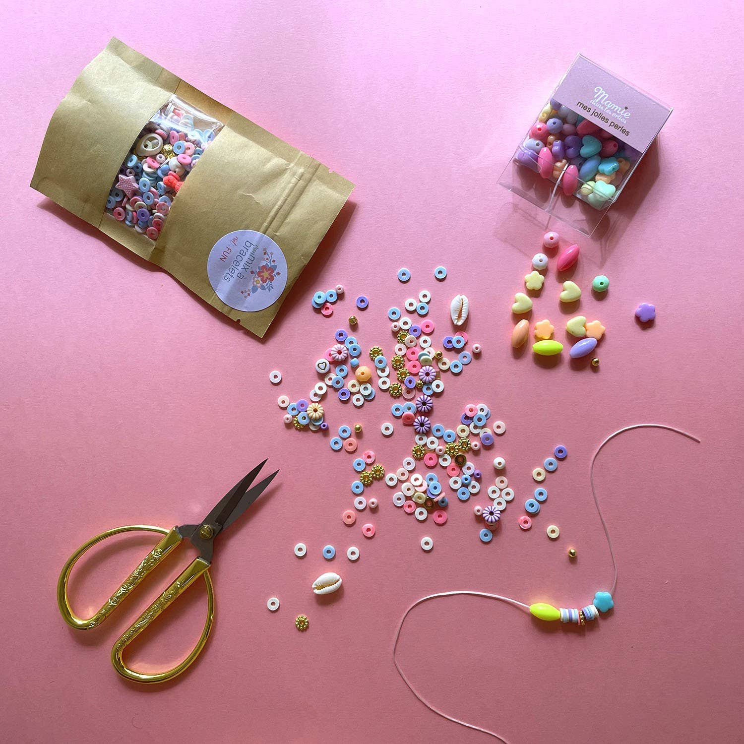Mamie dans les orties – Engroshandel DIY-hobbysæt – Kærlighed Bead Mix Kit3